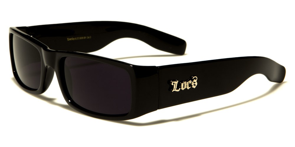 Locs Rectangle Kids Sunglasses Wholesale KG-LOC9006-BK