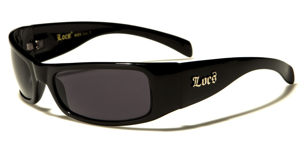 Locs Rectangle Men's Sunglasses In Bulk LOC9005-BK