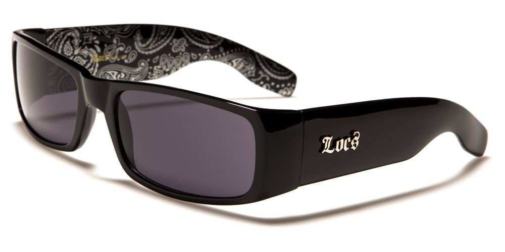 Locs BANDANA Print Men's Bulk Sunglasses LOC9006-BDNA