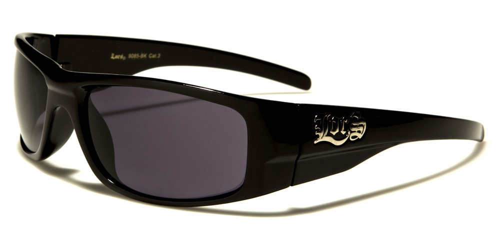 Locs Rectangle Men's Sunglasses Wholesale LOC9085-BK