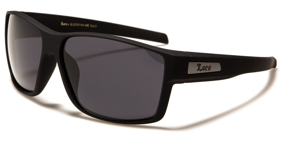 Locs Rectangle Men's Wholesale Sunglasses LOC91144-MB
