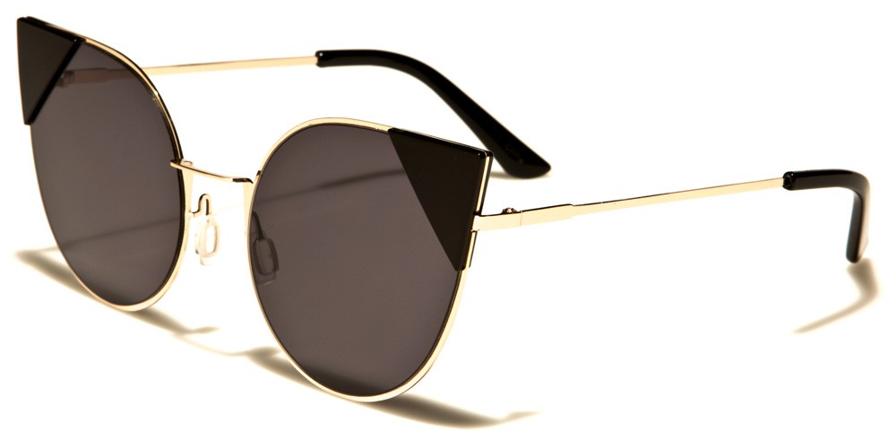 Cat Eye Flat Lens Women's Wholesale Sunglasses M10351
