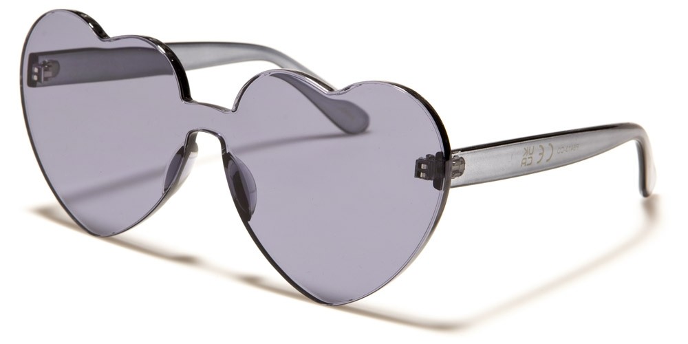 Heart Shaped Rimless Women's Wholesale Sunglasses P6413-CO