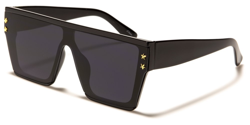 Flat Top Square Unisex Wholesale Sunglasses P6558