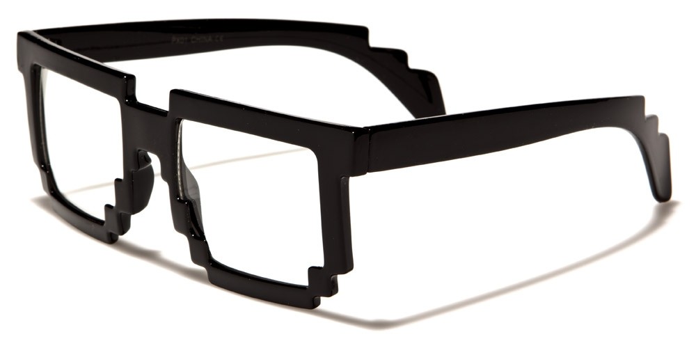 Pixel Classic Unisex Glasses In Bulk PX01-BKCL