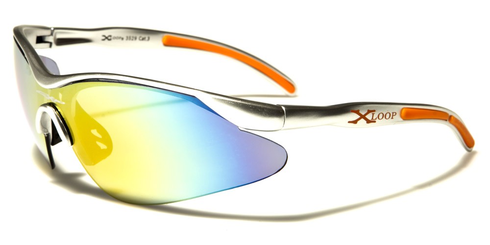 New X Loop Designer Sport Half Frame Sunglasses For Men And Women Wrap Around 